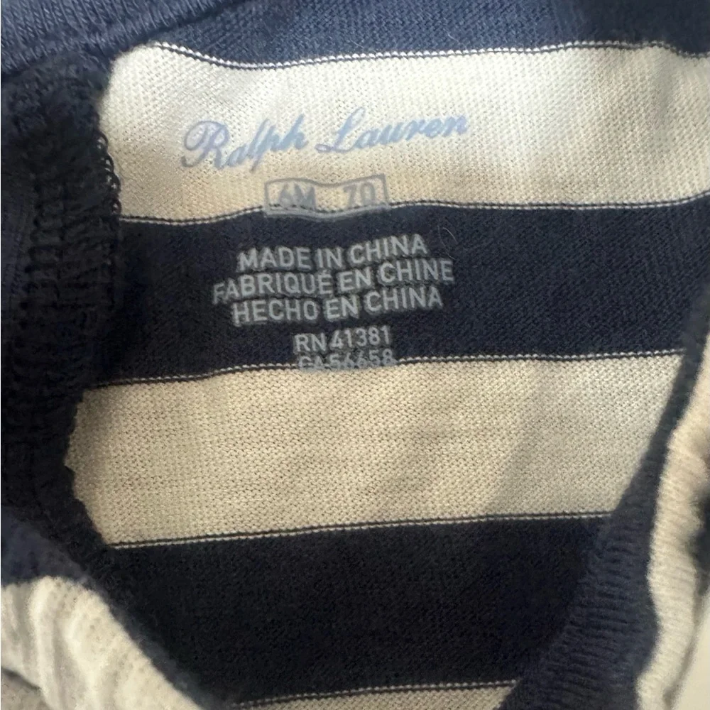 Ralph Lauren Blue and White Striped Dress, Size 6 M, MSRP $32